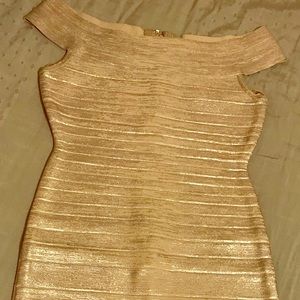Herve Leger SILVER Bandage Dress